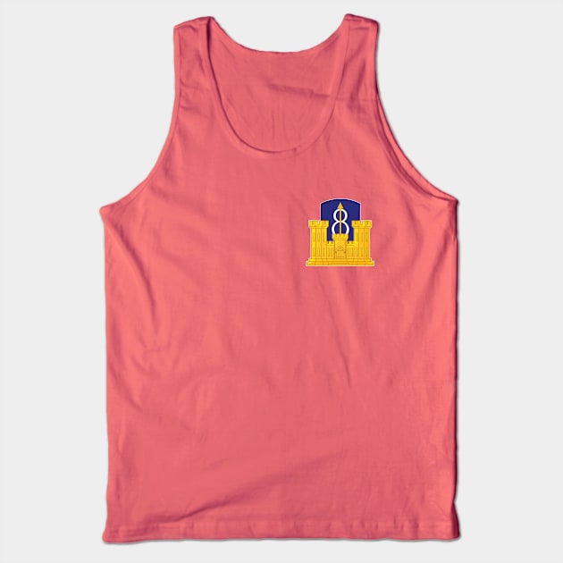 8th Infantry with Engineer Castle Tank Top by MilitaryVetShop